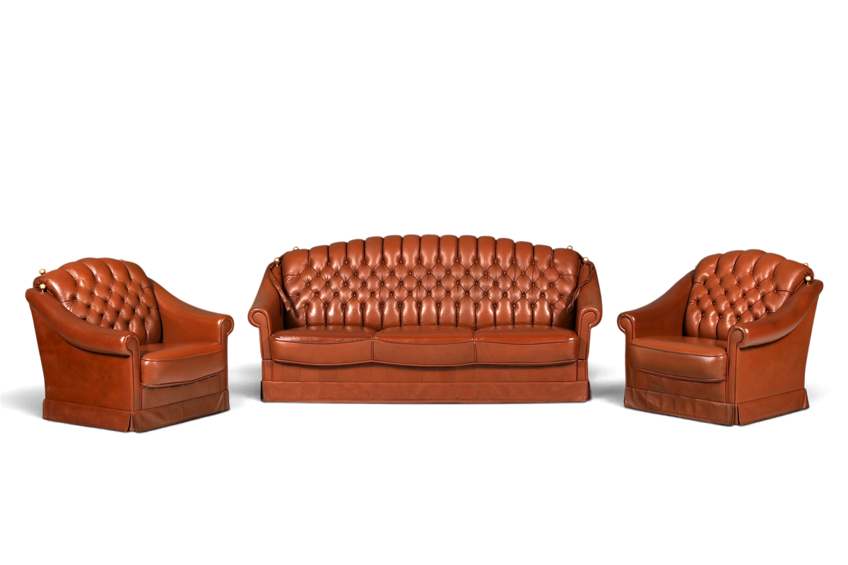 Stilvoller Original Chesterfield Sessel Englischer Armlehnsessel Englisch Herrensessel 2 von 2