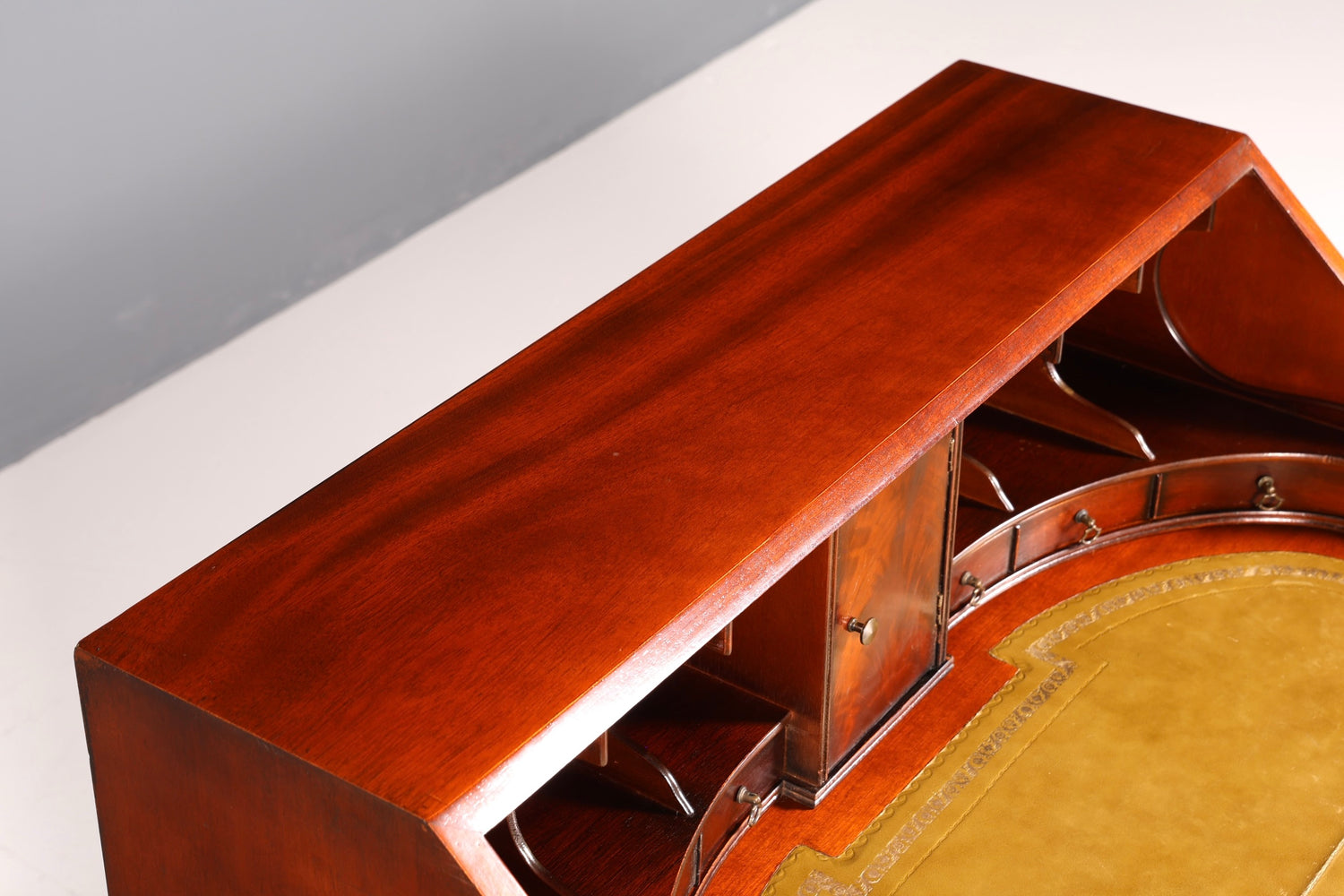 Wunderschöner Englischer Sekretär Schreibkommode echt Lederauflage Schreibtisch Kommode