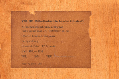 G384 Finish Traumhafter Mid Century Kleiderschrank Vintage Schrank Retro Wäscheschrank (Kopie)