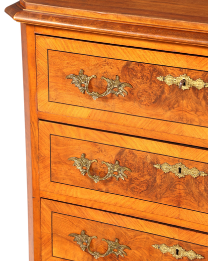 Wunderschöne Gründerzeit Kommode Louis Philippe Nussbaum Schubladenkommode Sideboard um 1880