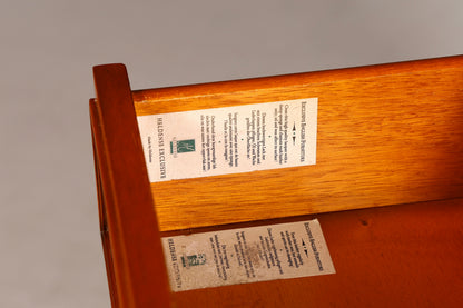 G581 Finish Stilvoller Englischer Sekretär Original Heldense Büro Aufsatzsekretär Eibe Antik 60S Vitrinen Schrank UK (Kopie)