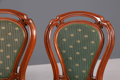 6x Traumhafte Louis Philippe Stühle um 1880 Biedermeier Stuhl Set Antik Esszimmer Stühle Küchenstuhlset