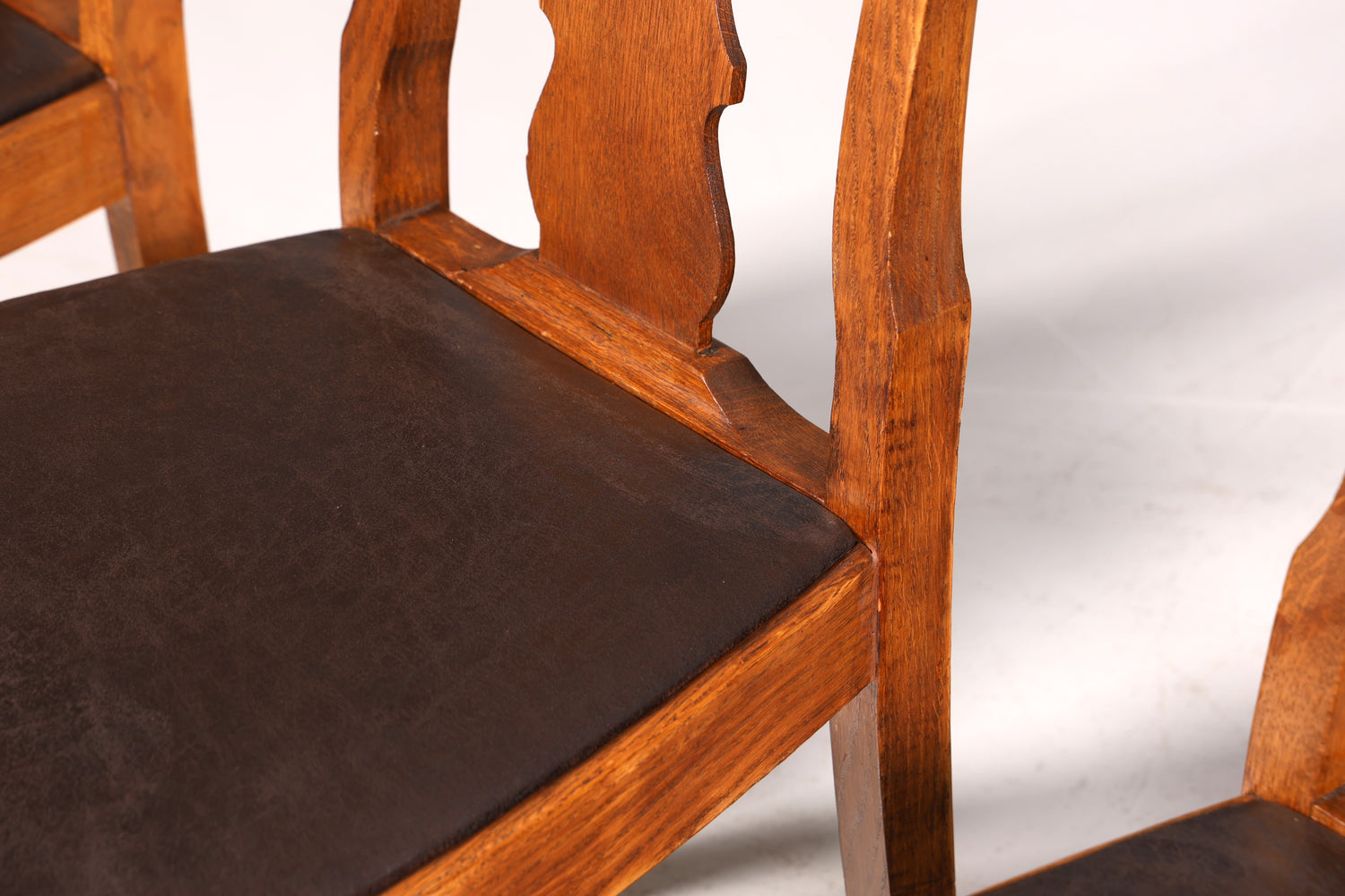 6x Wunderschöne Jugendstil Stühle um 1910 Antik Stuhl Set Chippendale Küchenstühle Esszimmer Stühle