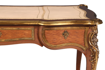 G078 Finish - Louis XV Barock Schreibtisch usw. Messing Zarge, Preis muss ich noch recherchieren