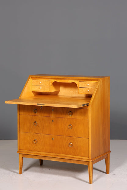 Schlichter Mid Century Sekretär Danish Design Retro Büro Schrank Vintage Büro Kommode