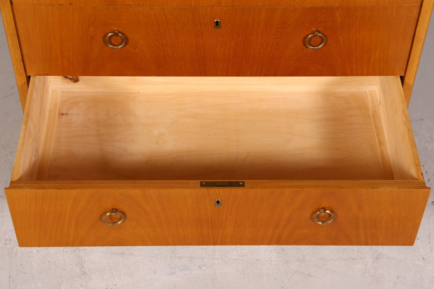 Schlichter Mid Century Sekretär Danish Design Retro Büro Schrank Vintage Büro Kommode