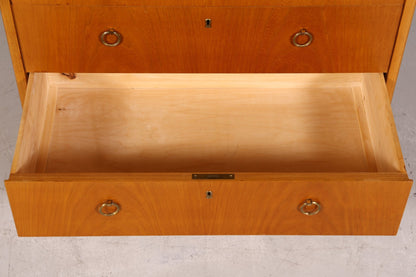 Schlichter Mid Century Sekretär Danish Design Retro Büro Schrank Vintage Büro Kommode