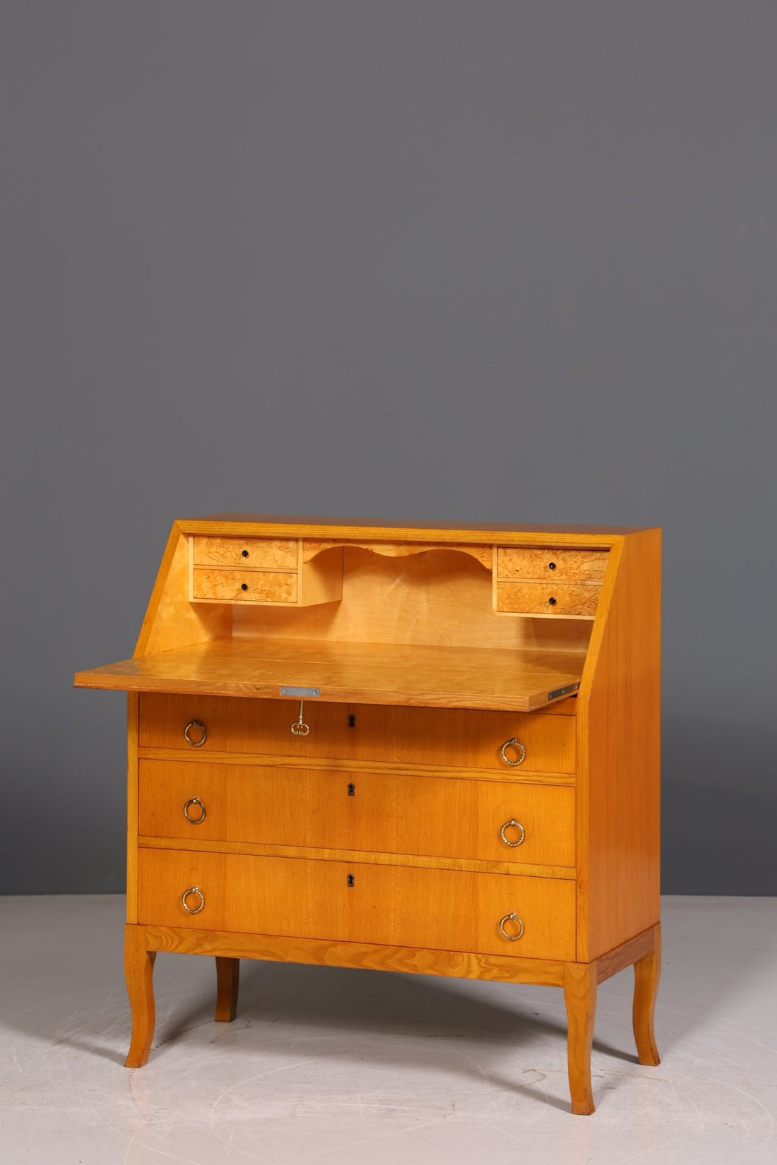 Stilvolle Mid Century Sekretär Danish Design Retro Büro Schrank Vintage Büro Kommode