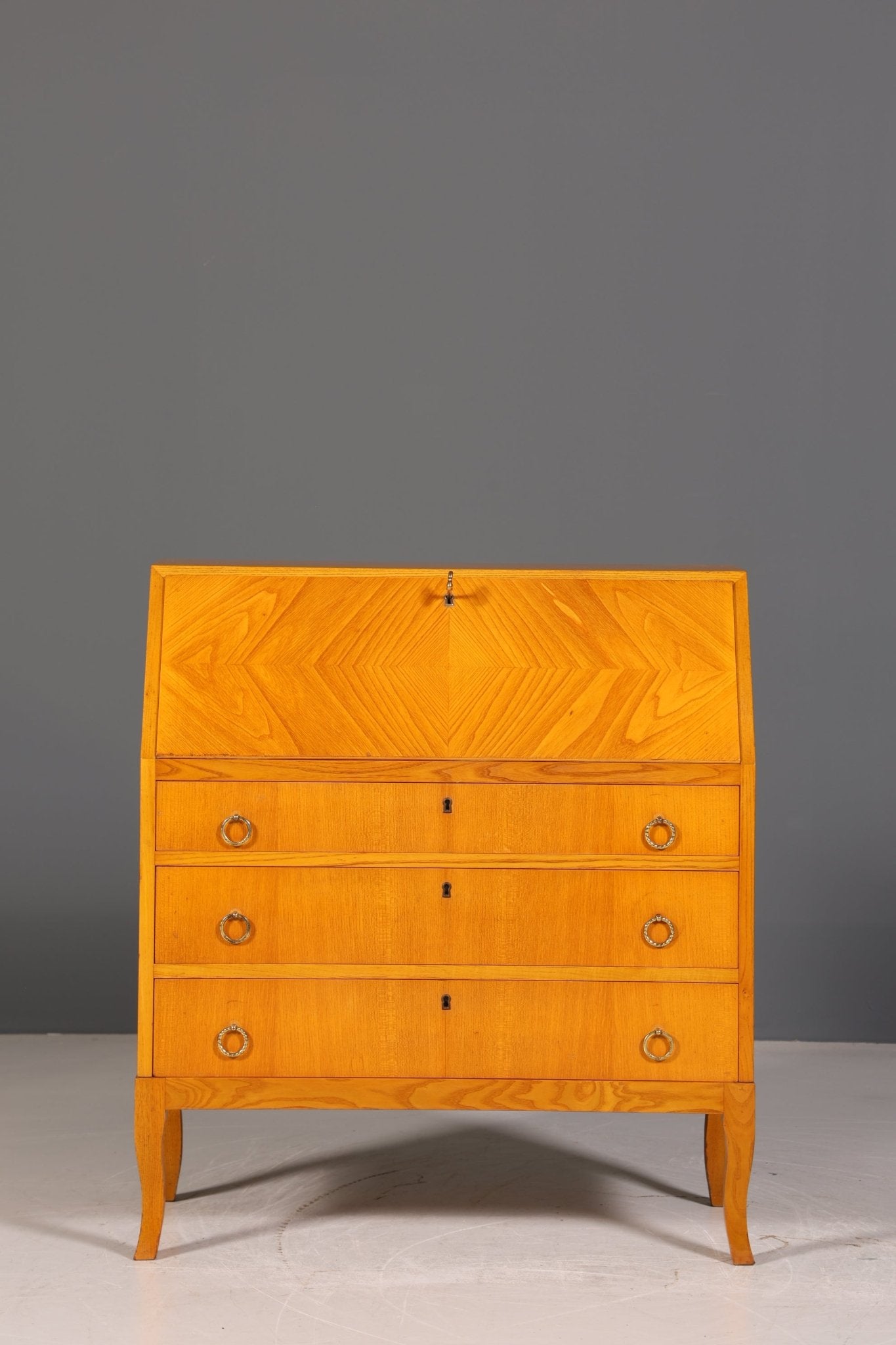 Stilvolle Mid Century Sekretär Danish Design Retro Büro Schrank Vintage Büro Kommode