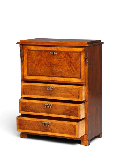 Stilvoller Gründerzeit Sekretär Vertiko Highboard Louis Philippe Kommode um 1880