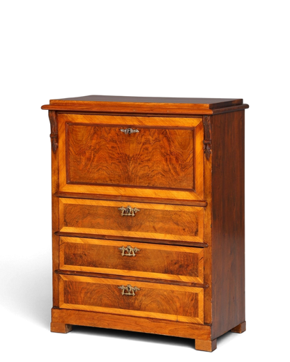 Stilvoller Gründerzeit Sekretär Vertiko Highboard Louis Philippe Kommode um 1880
