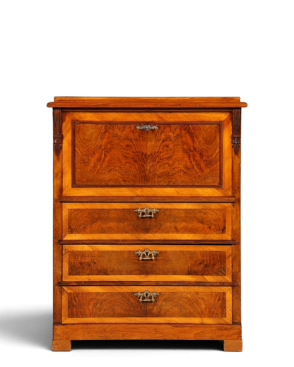 Stilvoller Gründerzeit Sekretär Vertiko Highboard Louis Philippe Kommode um 1880