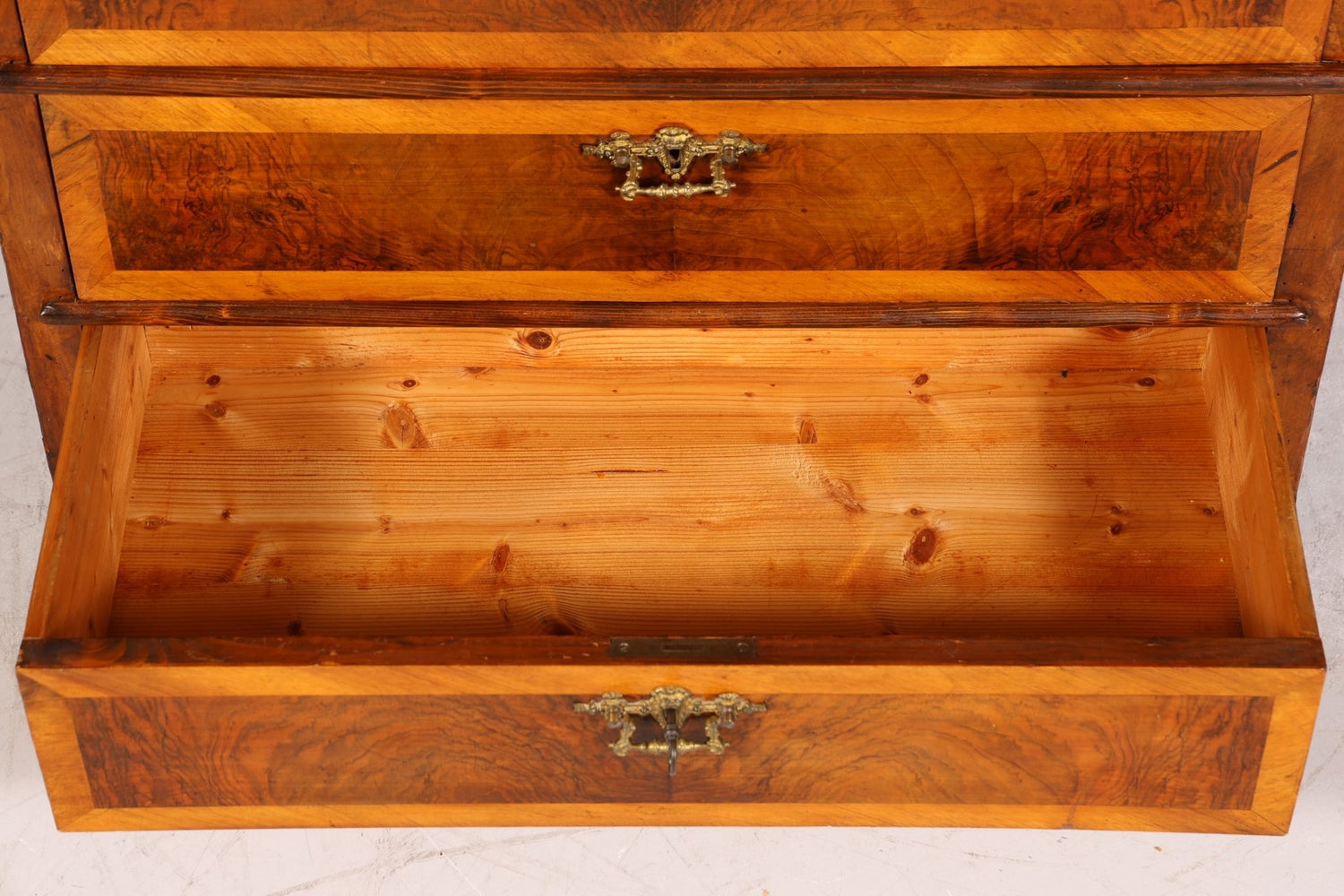 Stilvoller Gründerzeit Sekretär Vertiko Highboard Louis Philippe Kommode um 1880