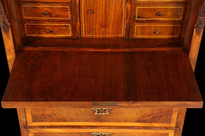 Stilvoller Gründerzeit Sekretär Vertiko Highboard Louis Philippe Kommode um 1880