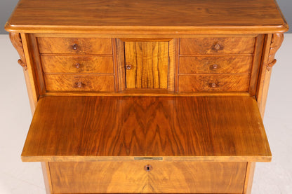 Stilvoller Louis Philippe Sekretär Biedermeier Vertiko Jugendstil Antik Kommode um 1880 Schreibkommode