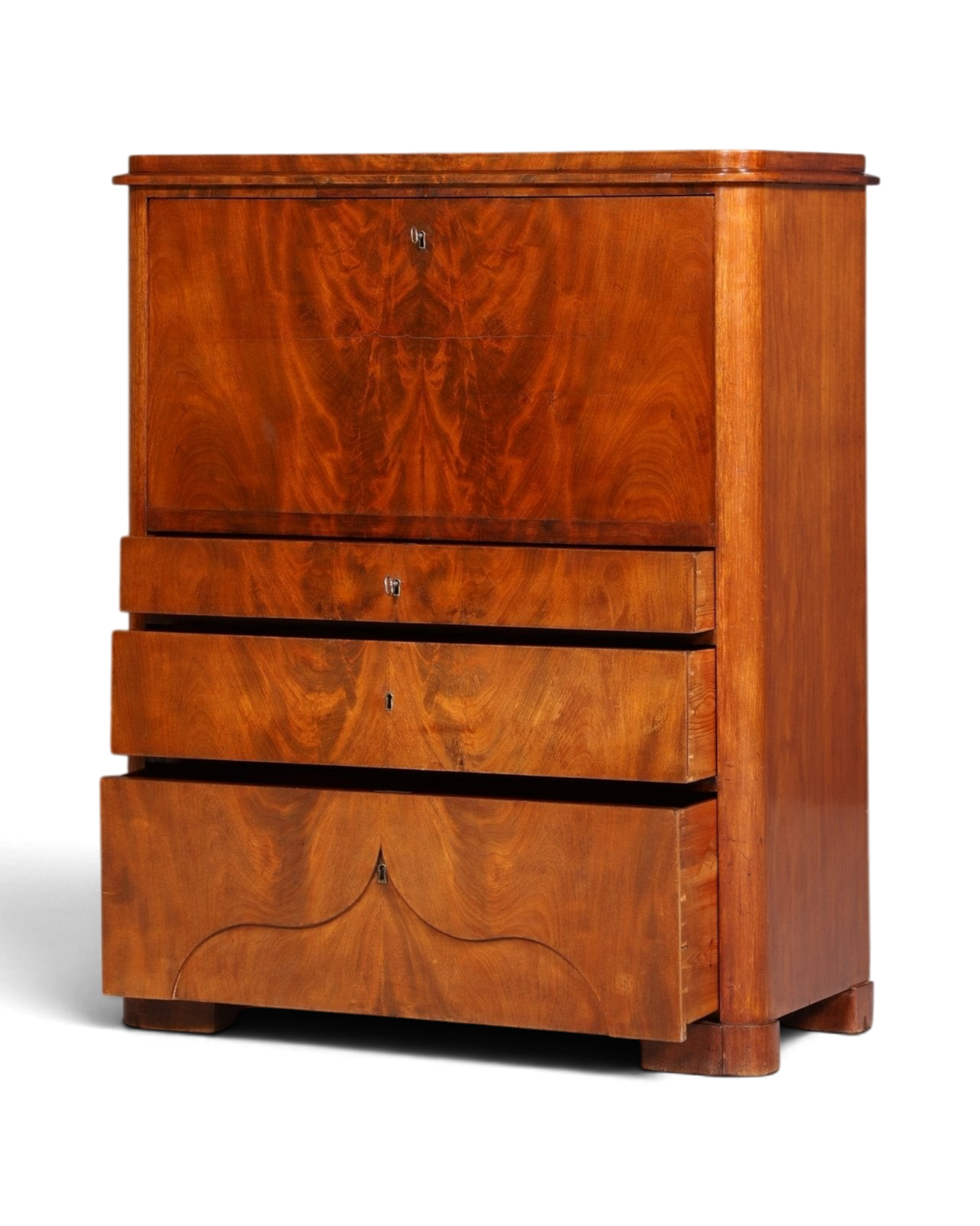 Stilvoller Louis Philippe Sekretär Vertiko Gründerzeit Kommode um 1880 Office