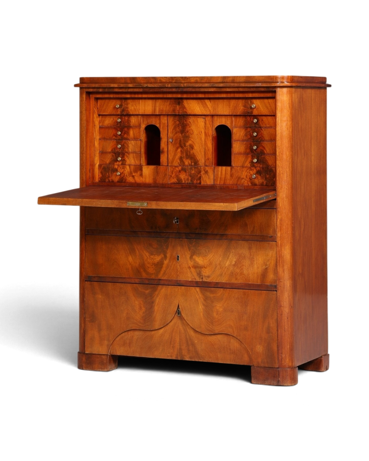 Stilvoller Louis Philippe Sekretär Vertiko Gründerzeit Kommode um 1880 Office