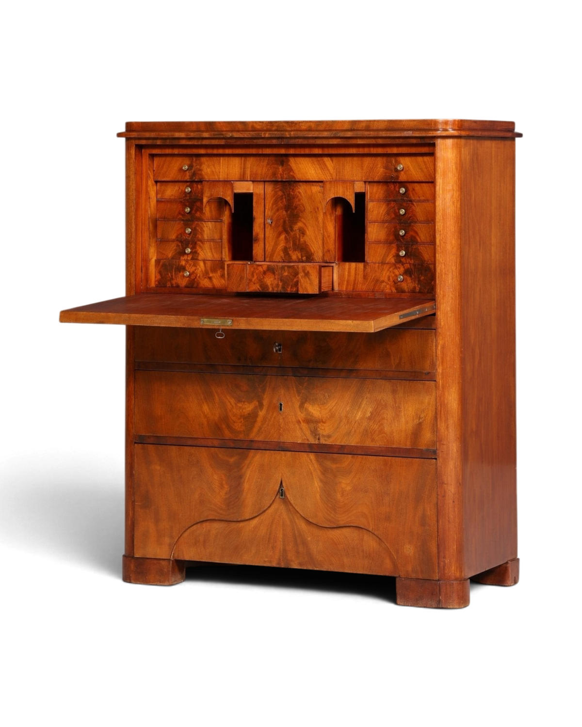 Stilvoller Louis Philippe Sekretär Vertiko Gründerzeit Kommode um 1880 Office