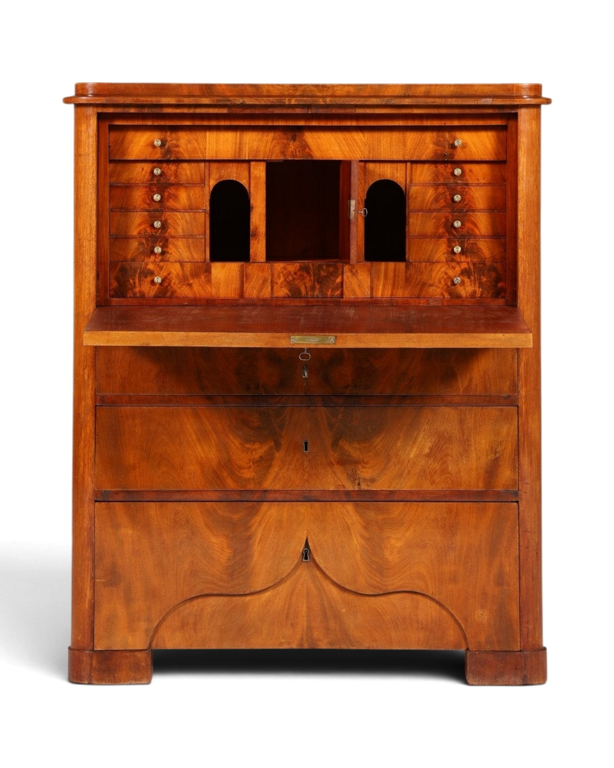 Stilvoller Louis Philippe Sekretär Vertiko Gründerzeit Kommode um 1880 Office