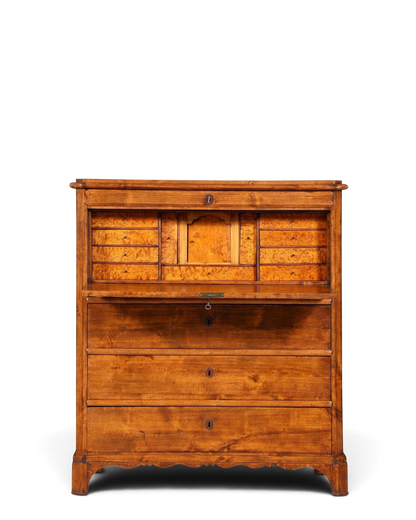 Stilvoller Louis Philippe Sekretär Vertiko Gründerzeit Kommode um 1880 Schreibkommode