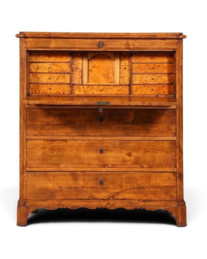 Stilvoller Louis Philippe Sekretär Vertiko Gründerzeit Kommode um 1880 Schreibkommode
