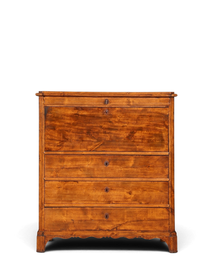 Stilvoller Louis Philippe Sekretär Vertiko Gründerzeit Kommode um 1880 Schreibkommode