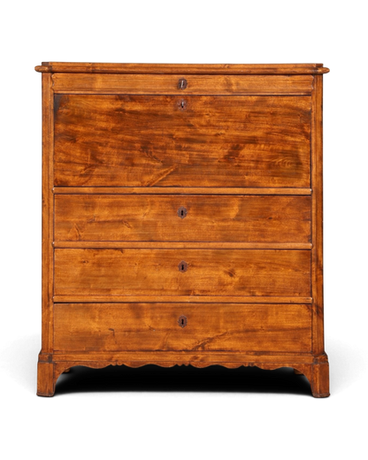 Stilvoller Louis Philippe Sekretär Vertiko Gründerzeit Kommode um 1880 Schreibkommode