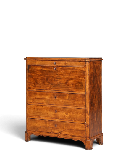 Stilvoller Louis Philippe Sekretär Vertiko Gründerzeit Kommode um 1880 Schreibkommode