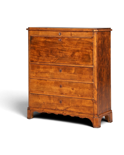 Stilvoller Louis Philippe Sekretär Vertiko Gründerzeit Kommode um 1880 Schreibkommode