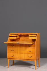 Stilvoller Mid Century Sekretär echt Holz Vintage Büro Schrank Schreibkommode 60er Jahre