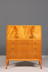 Stilvoller Sekretär um 1930 Büro Kommode Kirschholz skandinavischer Sekretär