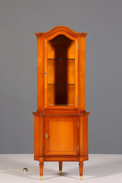 Wunderschöne Original Warrings Eckvitrine Vitrine Schrank Regal Antik Stil Eckschrank